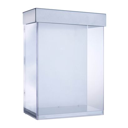 Portafolletos para exteriores con tapa, extra profundo, Indisplay Shieldbox, altamente resistente A4