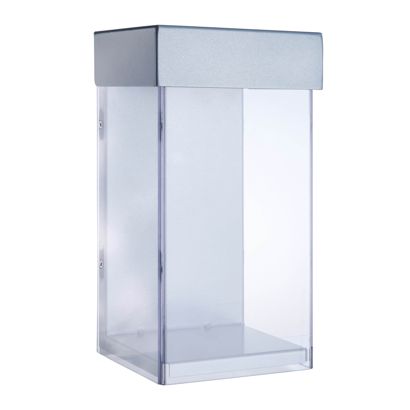 Portafolletos para exteriores con tapa, extra profundo, Indisplay Shieldbox, altamente resistente 1/3 A4