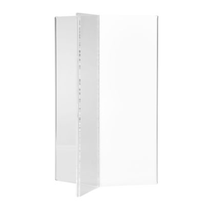 Porta menú, metacrilato, 3 caras,  1/2 A5 