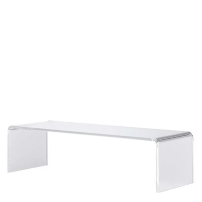 Expositor puente, metacrilato, transparente, rectangular 200 x 50 x 70 mm 