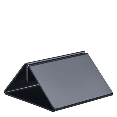 Porta menú, metacrilato, 100 mm | negro 