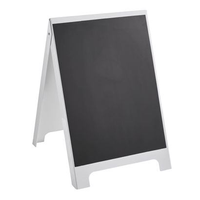 Caballete publicitario PS-STOP 50,8 x 80 cm, con pizarra, blanco 