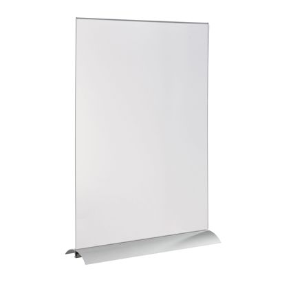 Soporte expositor en T con base de sujeción de aluminio A3  | formato vertical 