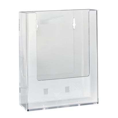 Portafolletos de pared, poliestireno, transparente, Taymar 1 x formato vertical | A5