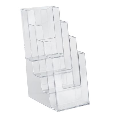 Portafolletos, poliestireno, formato vertical, Taymar 4 x 1/3 A4