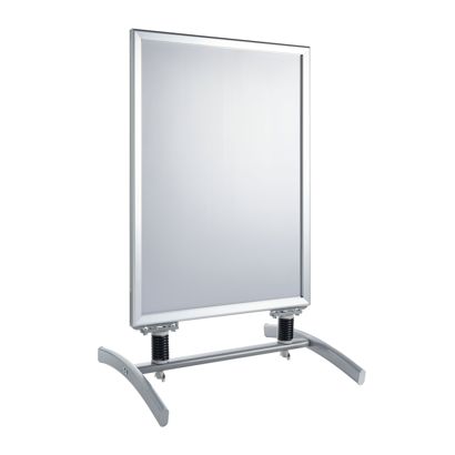 Caballete publicitario SPIDER A1, a prueba de viento, perfil de 32 mm, plata plata 