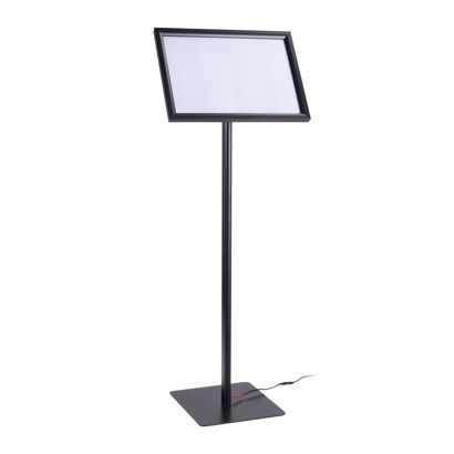 Expositor informativo LED A3 con marco abatible null