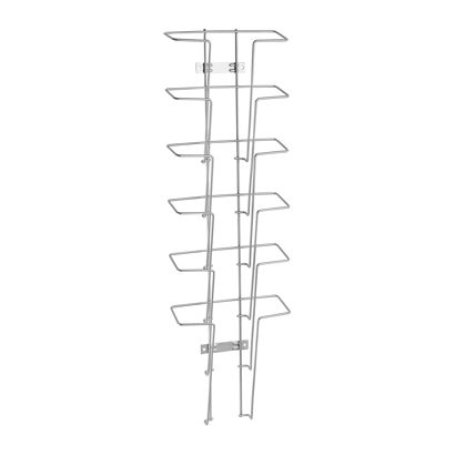 Portafolletos de pared JACKSON de alambre, metal, plata 6 | formato vertical | A4