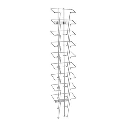 Portafolletos de pared JACKSON de alambre, metal, plata 9 | formato vertical | A5
