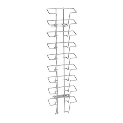 Portafolletos de pared JACKSON de alambre, metal, plata A6  | formato horizontal  | 9 