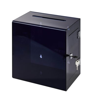 Caja de donaciones con cerradura HQ, metacrilato, null