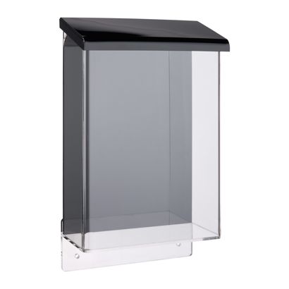 Portafolletos impermeable con tapa, negro, resistente A5
