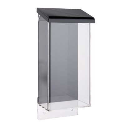 Portafolletos impermeable con tapa, negro, resistente 1/3 A4