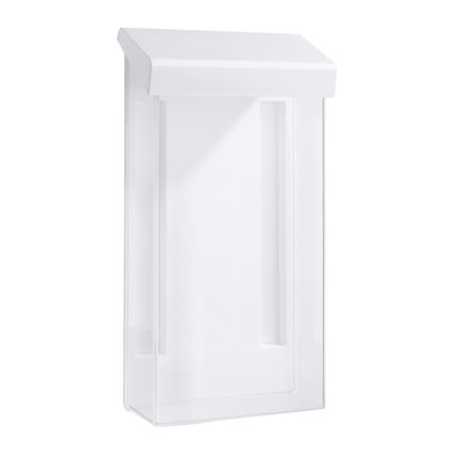 Portafolletos con tapa, DL, blanco, resistente 