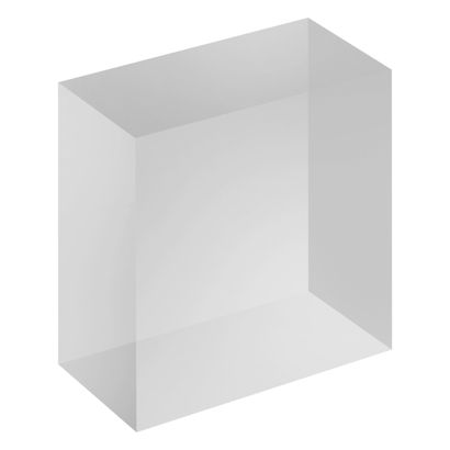Bloque de metacrilato, transparente 50 x 50 x 25 mm 