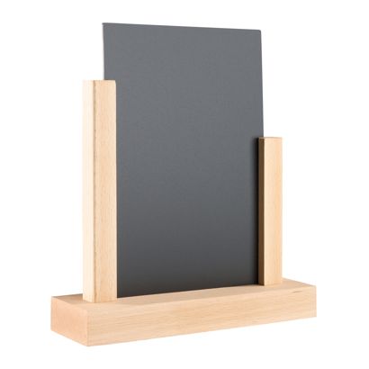 Expositor de mesa de madera con pizarra null | A5