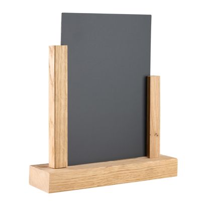 Expositor de mesa de madera con pizarra null | A5