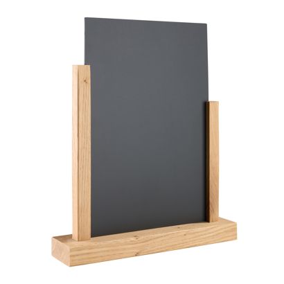 Expositor de mesa de madera con pizarra null | A4