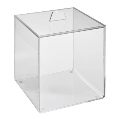  Caja de metacrilato con tapa 120 x 120 x 120 mm  |  tapa superpuesta 