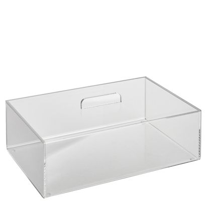 Caja de metacrilato con tapa 300 x 200 x 100 mm | tapa superpuesta