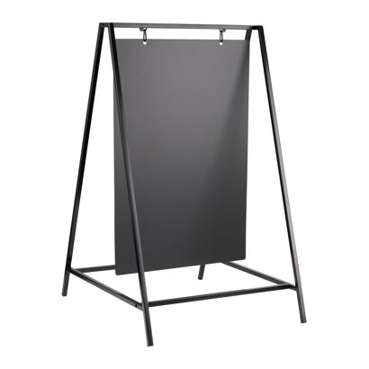 Caballete publicitario pizarra Swing 50 x 70 cm, negro 