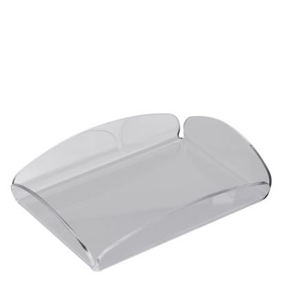 Bandeja decorativa, metacrilato transparente  | brillante  | 165 x 115 x 30 mm 