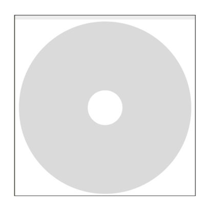 Estuches para CD, autoadhesivos, parte inferior cuadrada, sin solapa 