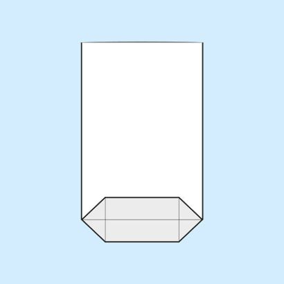 Bolsas con base plegable, lámina de OPP 145 x 210 mm 
