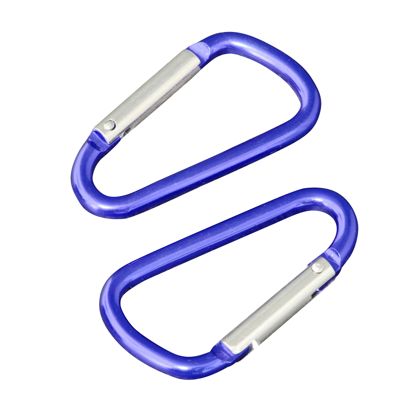 Mosquetón, aluminio 48 mm | azul 