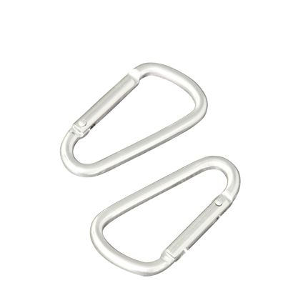 Mosquetón, aluminio 48 mm | plata 