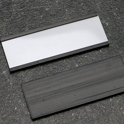 Soporte para etiquetas, perfil C, magnético, secciones 40 mm | 120 mm | no autoadhesivo 