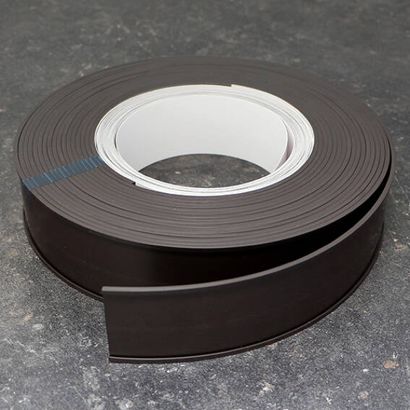 Soporte para etiquetas, perfil C, magnético, en rollo 50 mm | incl. papel insertable y lámina de protección  | 10 m