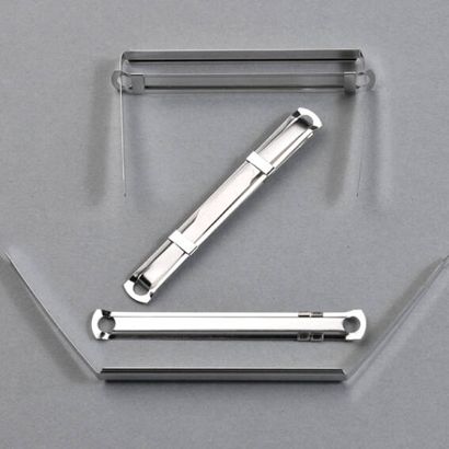 Fásteners con barra compresora deslizantes, niquelado 