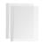 Láminas para encuadernar, borde en cartón cuero con hendidura blanco|transparente
