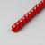 Canutillos de plástico A4, redondos 19 mm | rojo