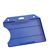 Fundas para tarjetas identificativas, plástico duro, abiertas azul 