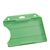Fundas para tarjetas identificativas, plástico duro, abiertas verde 