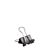 Pinzas doble clip, negro 15 mm