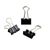 Pinzas doble clip, negro 19 mm