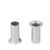 Ojales "clic", 100 - 130 hojas, plata 14 mm