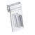 Clip soporte para regletas portaprecios inflexible 
