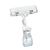 Clip identificador con broche grande y portaprecios,  transparente 