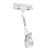 Clip identificador con broche grande y portaprecios, 5 cm de extensión, transparente 5 cm de extensión 
