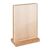Soporte expositor en T magnético metacrilato/roble 130 x 180 mm 