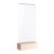Expositor de mesa MODUL, funda de metacrilato con base de madera null | null | 1/3 A4