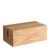 Portatarjetas de madera, base para sistema de combinación variable MODUL 74 mm | madera de roble  | ranura de inserción recta 
