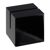 Portatarjetas "Cube" de metacrilato negro  | brillante 
