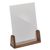 Expositor de mesa madera 'LignoLine' A5 - 148 x 210 mm  | formato vertical  | acrílico (PMMA)|madera de nogal 