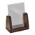 Expositor de mesa madera 'LignoLine' A7 - 74 x 105 mm  | formato vertical  | acrílico (PMMA)|madera de nogal 