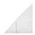Sobres triangulares con sobres para tarjetas de visita, autoadhesivos, lámina de PP, transparentes 170 x 170 mm - lado derecho
